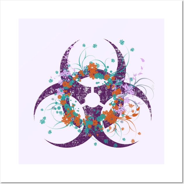 Beautiful Flowered Biohazard Wall Art by PalmGallery